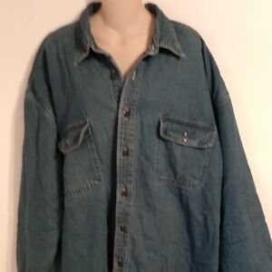 Vtg Barn Field Lined Flannel Jean Denim Jacket